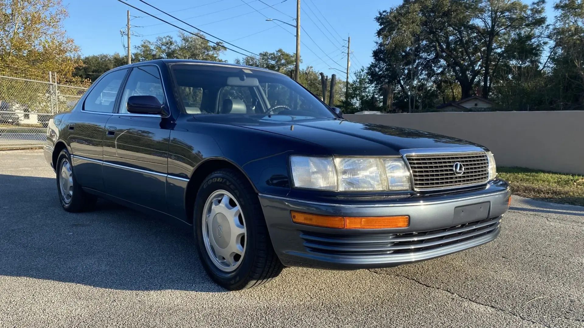 Dark Blue Lexus LS400