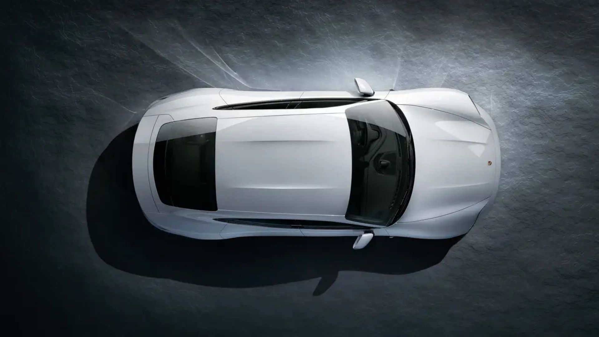 2024 Porsche Taycan top angle shot