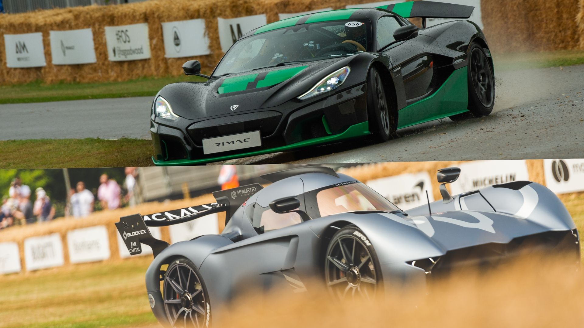 Foto de ação de McMurtry Spéirling e Rimac Nevera