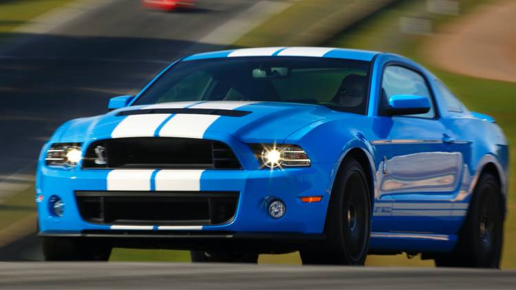 Blue 2013 Ford Mustang Shelby GT500