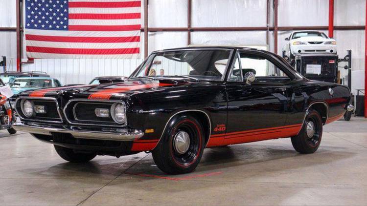 Black 1968 Plymouth Barracuda