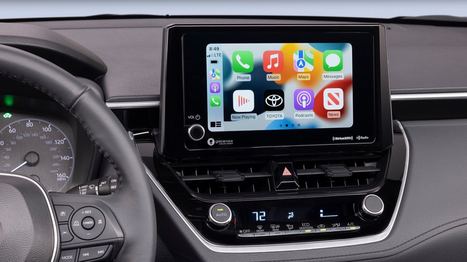 Tela do Corolla Cross Hybrid 2023