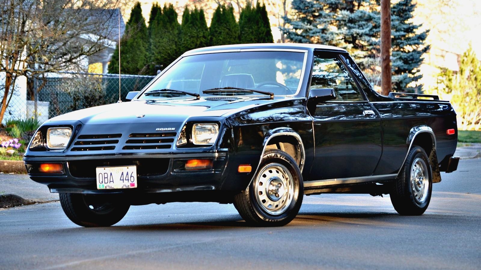 Black 1982 Dodge Rampage
