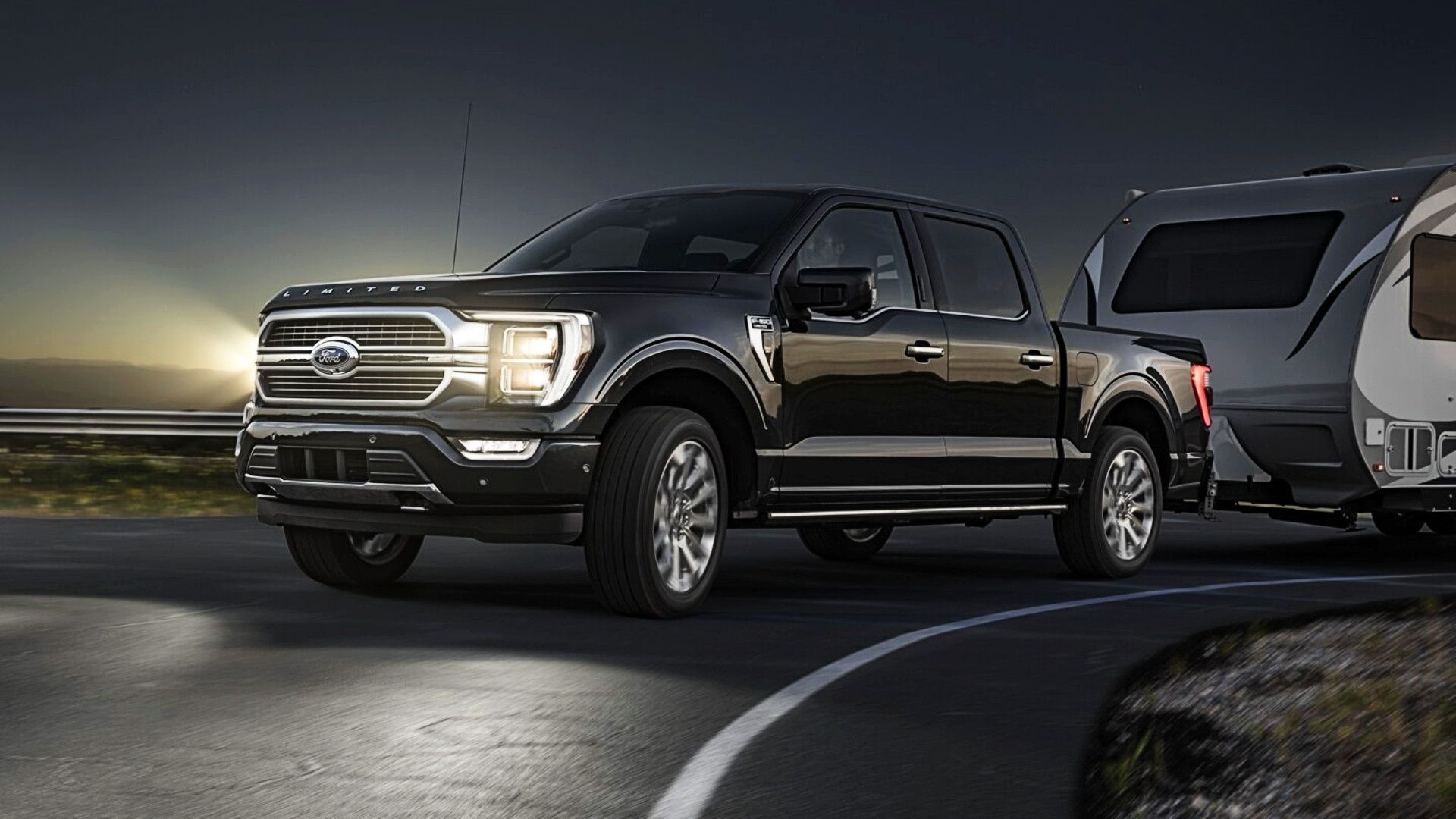 Ford F-150 towing uphill