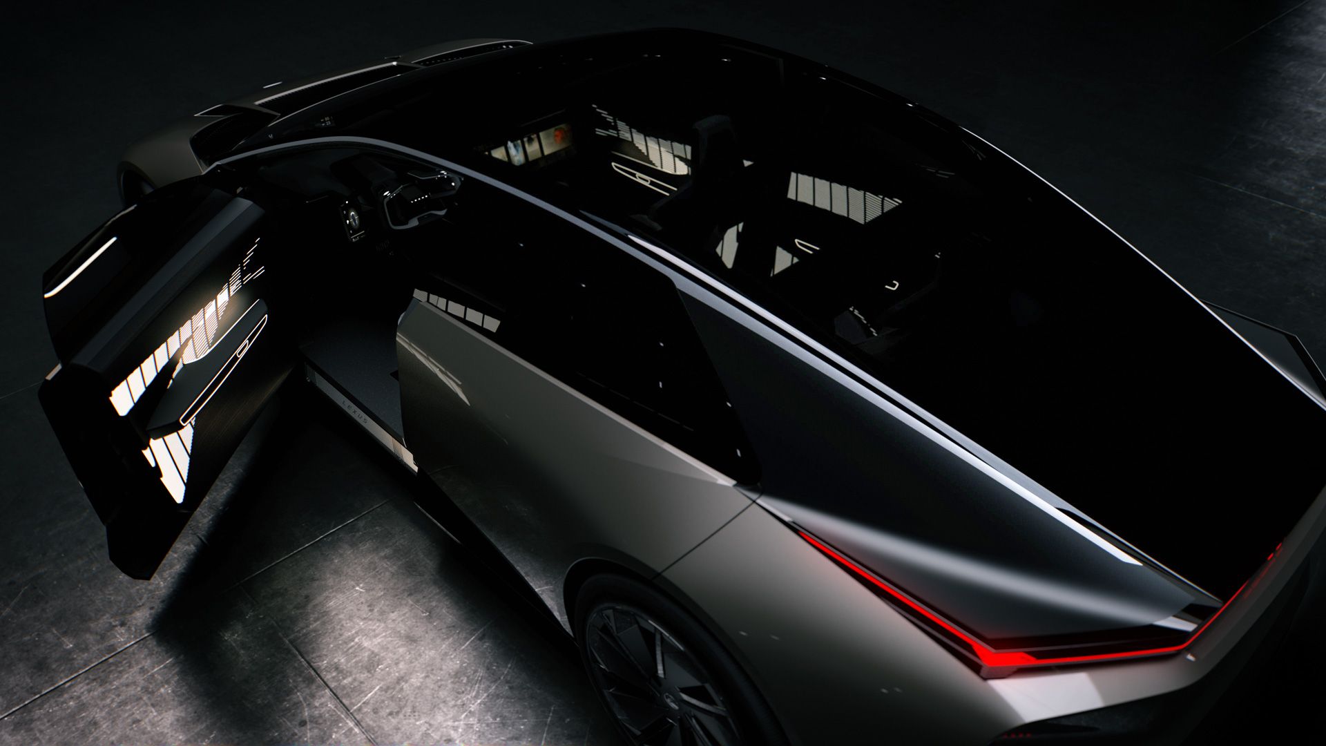 Vista superior do Lexus LF-ZC Concept