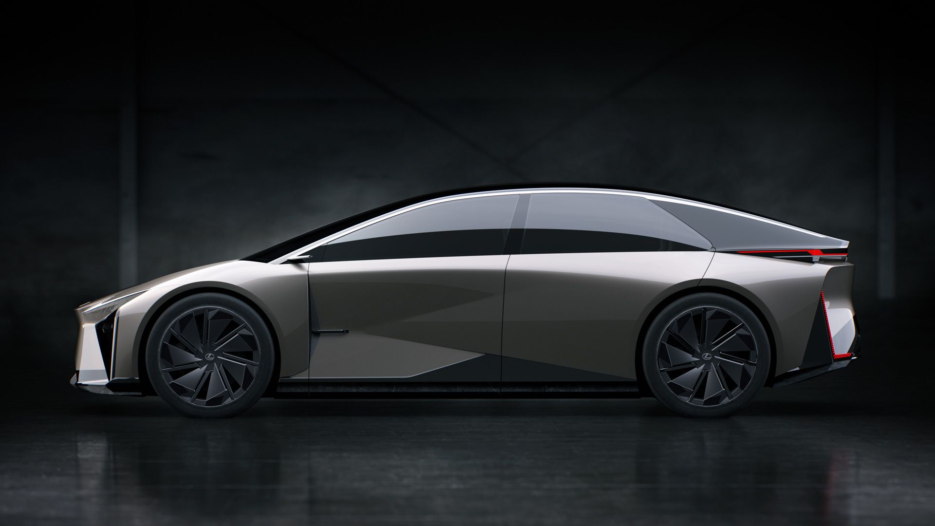 Perfil lateral do Lexus LF-ZC Concept
