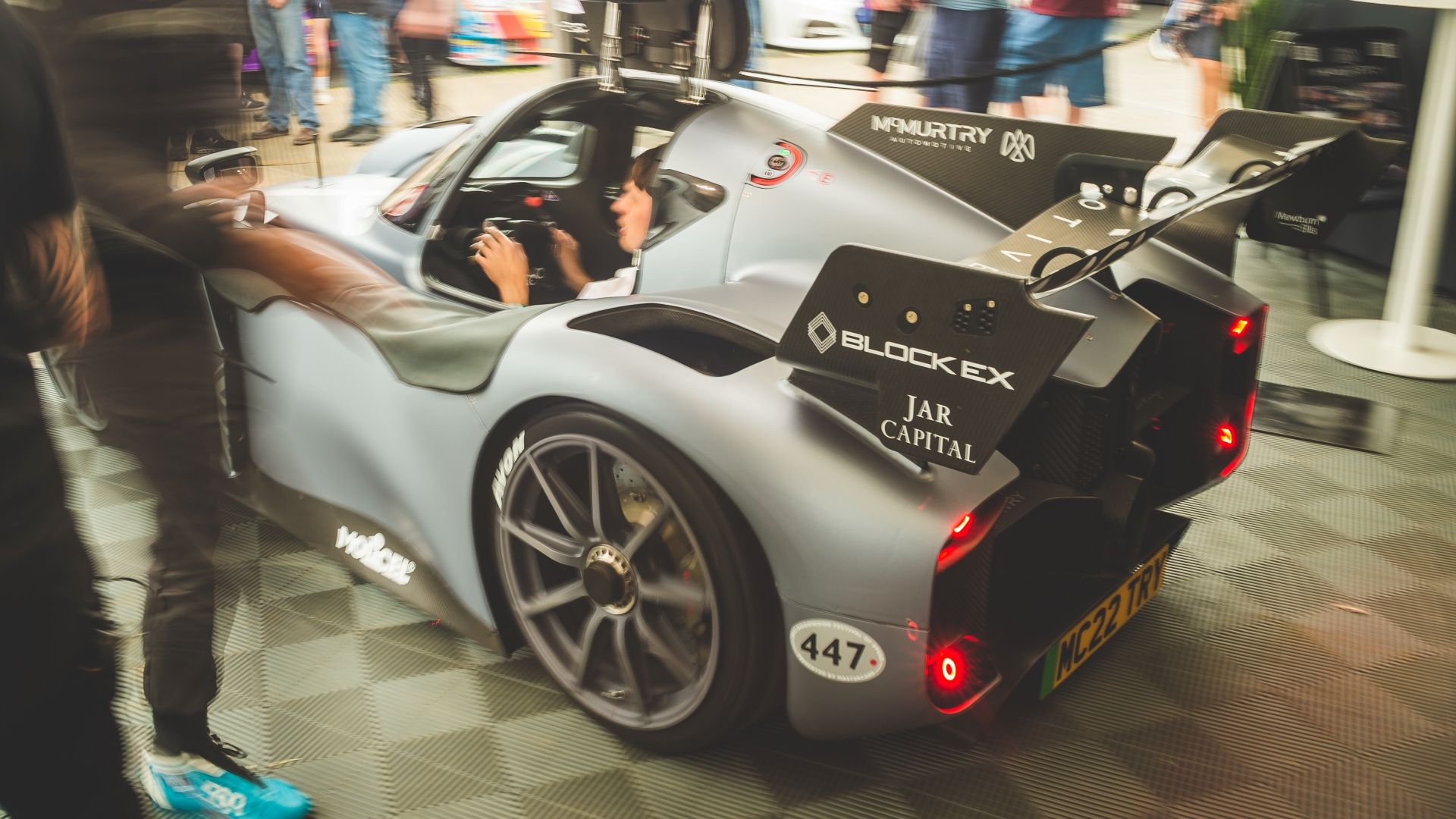 McMurtry Spéirling close-up de sua parte traseira