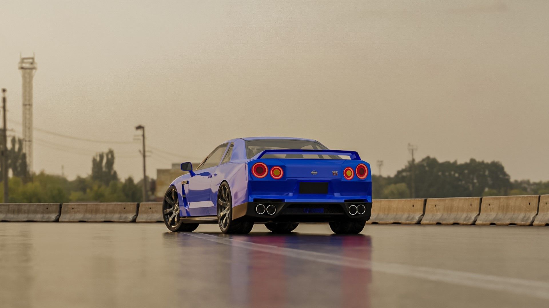 Our Rendering Of A Modern R34 Nissan Gt R Blurs The Line Between Past And Present