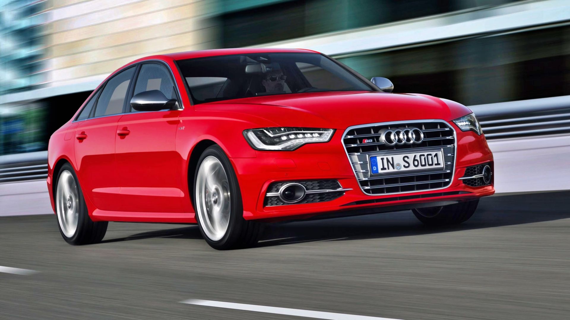 Red 2014 Audi S6