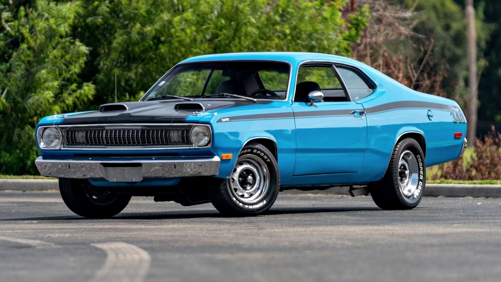 Blue Plymouth Duster