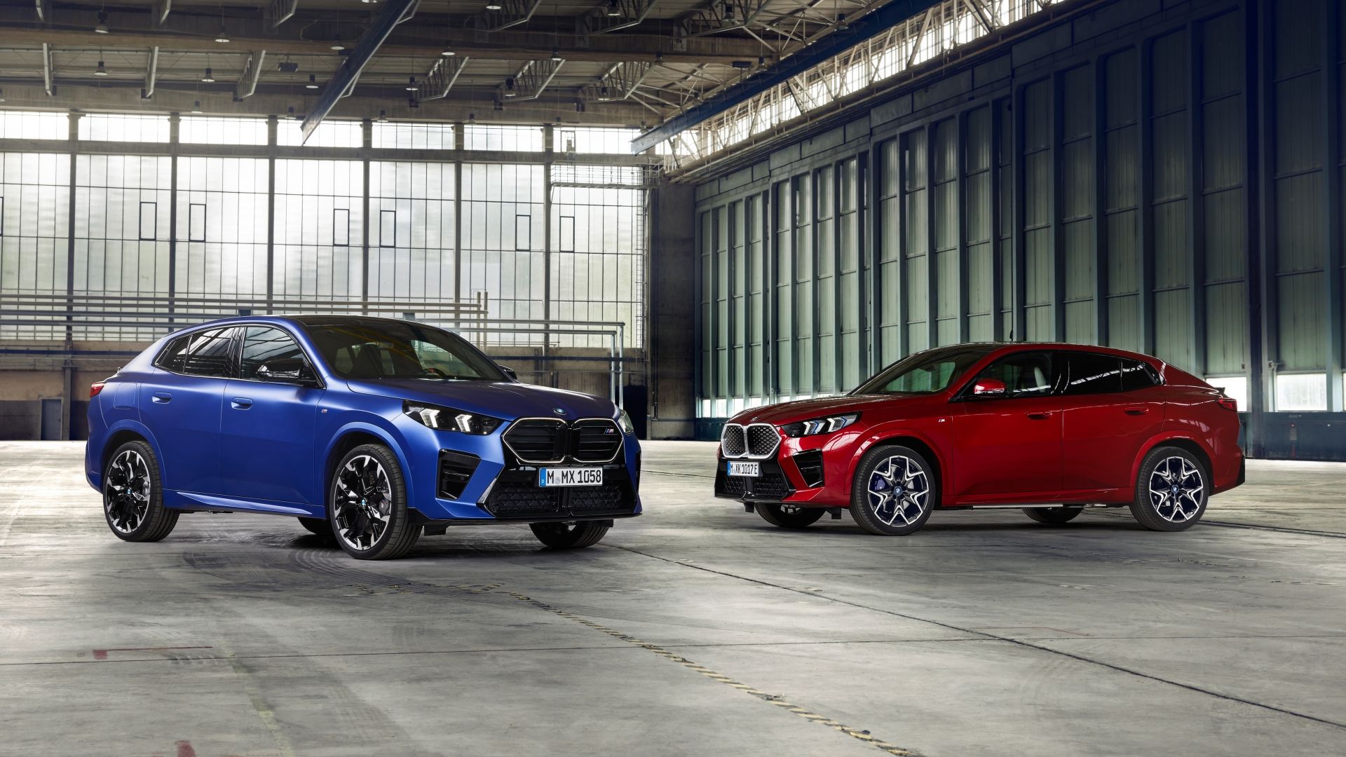 Blue and red 2024 BMW X2