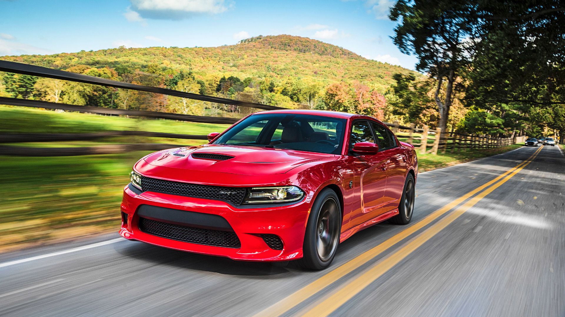 Red 2017 Dodge Charger SRT Hellcat 