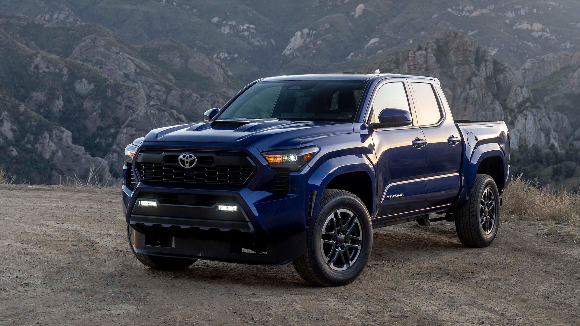 Front 3/4 view of the 2024 Toyota Tacoma TRD Sport
