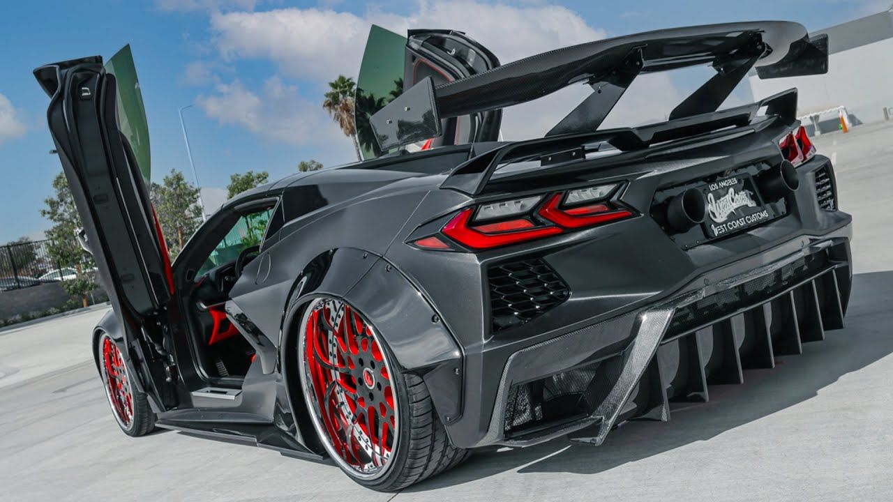 Black Widebody C8 Corvette 