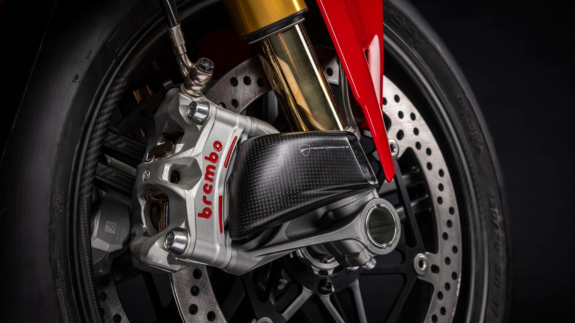 2024 Ducati Panigale V4 SP2 30th Anniversario 916 Brembo Brakes With Carbon Fiber Cooling Duct