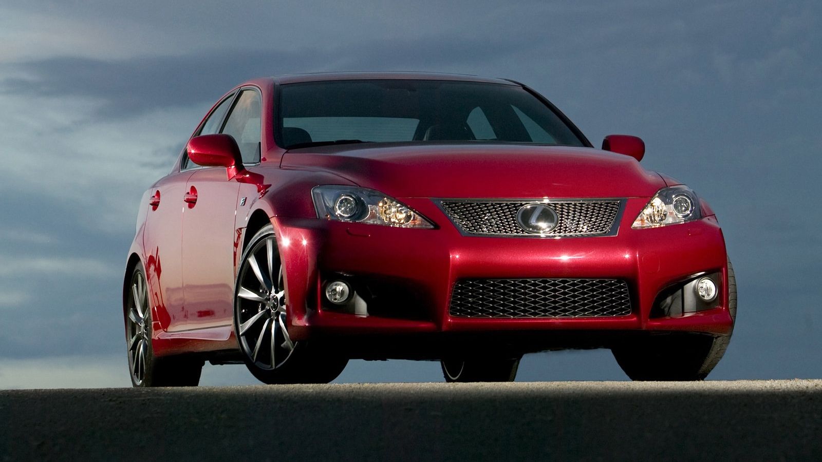 Red 2009 Lexus IS F