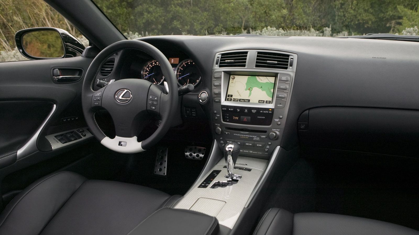 Black interior Lexus IS F 