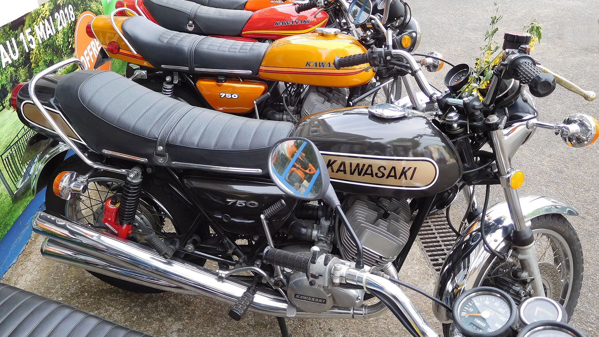 A Kawasaki H2 Mach IV Motorcycle