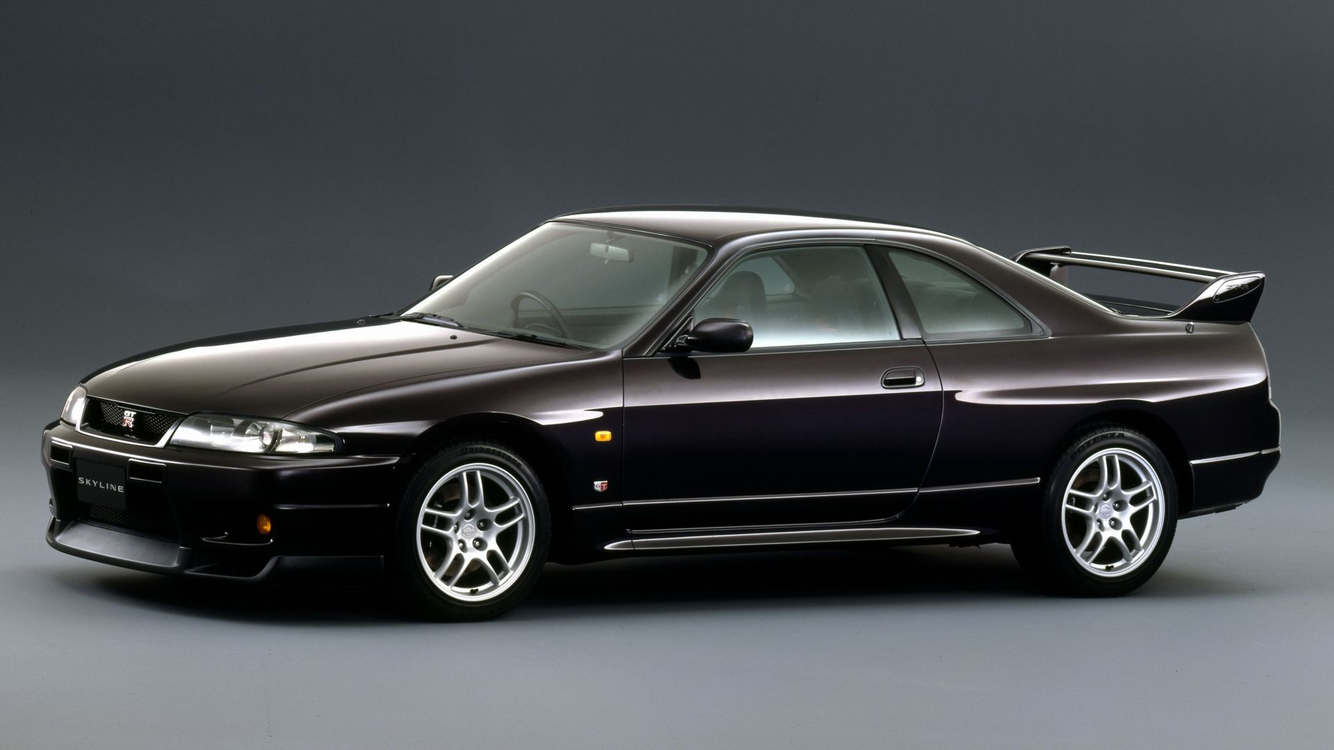Black 1995 Nissan R33 GT-R