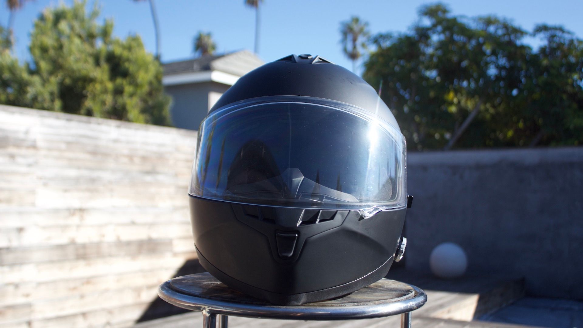 FreedConn helmet view from the front
