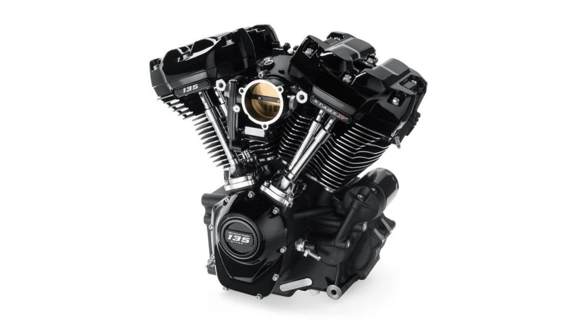 all black Harley-Davidson Screamin Eagle 135ci crate engine