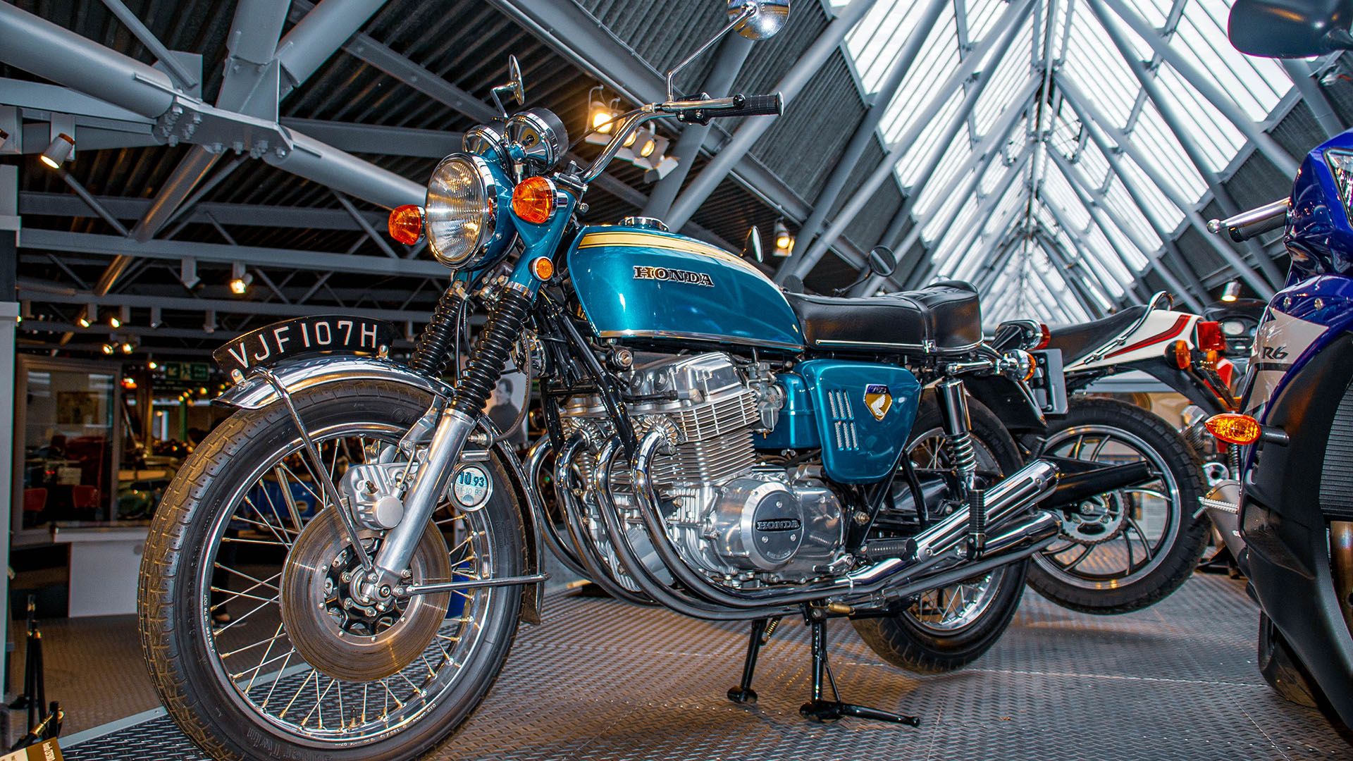 A Honda CB750 Motorcycle at the National Motor Museum, Beaulieu