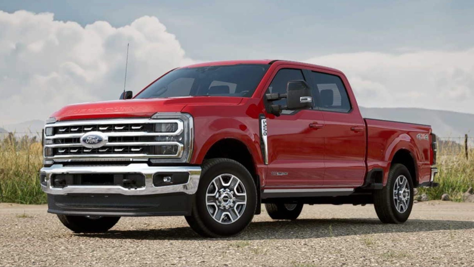 Red 2024 Ford Super Duty F-250