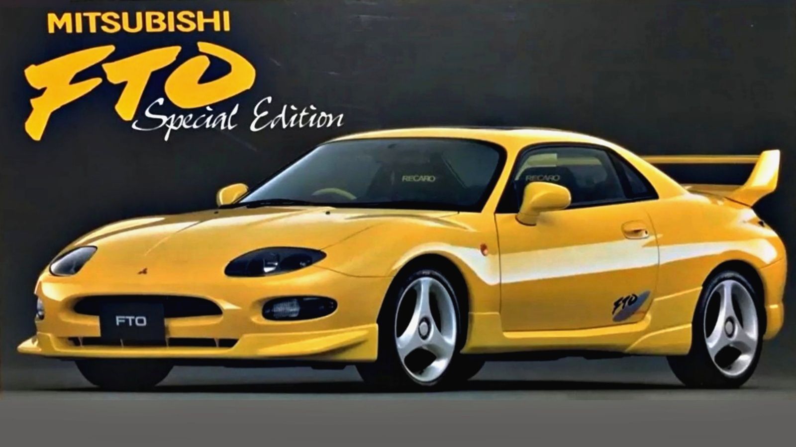 Yellow 1997 Mitsubishi FTO GPX 