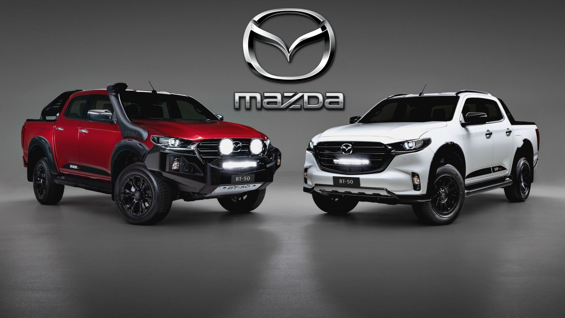 Red and White 2023 Mazda BT-50