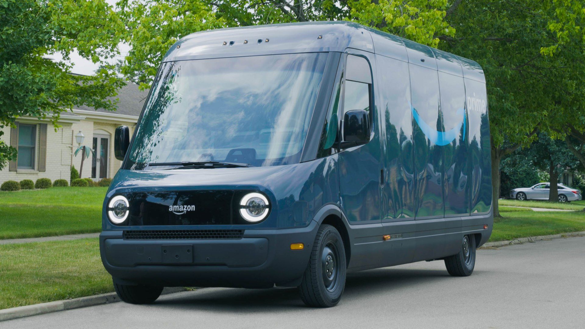 Rivian Commercial Van parked
