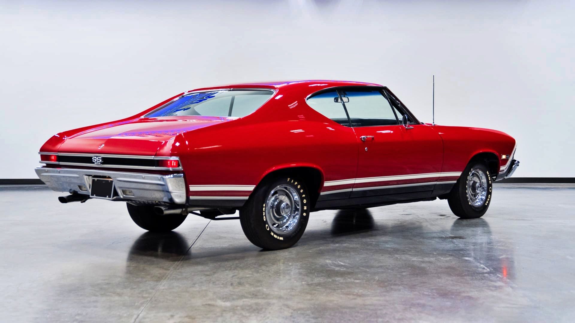 Red 1968 Chevrolet Chevelle SS