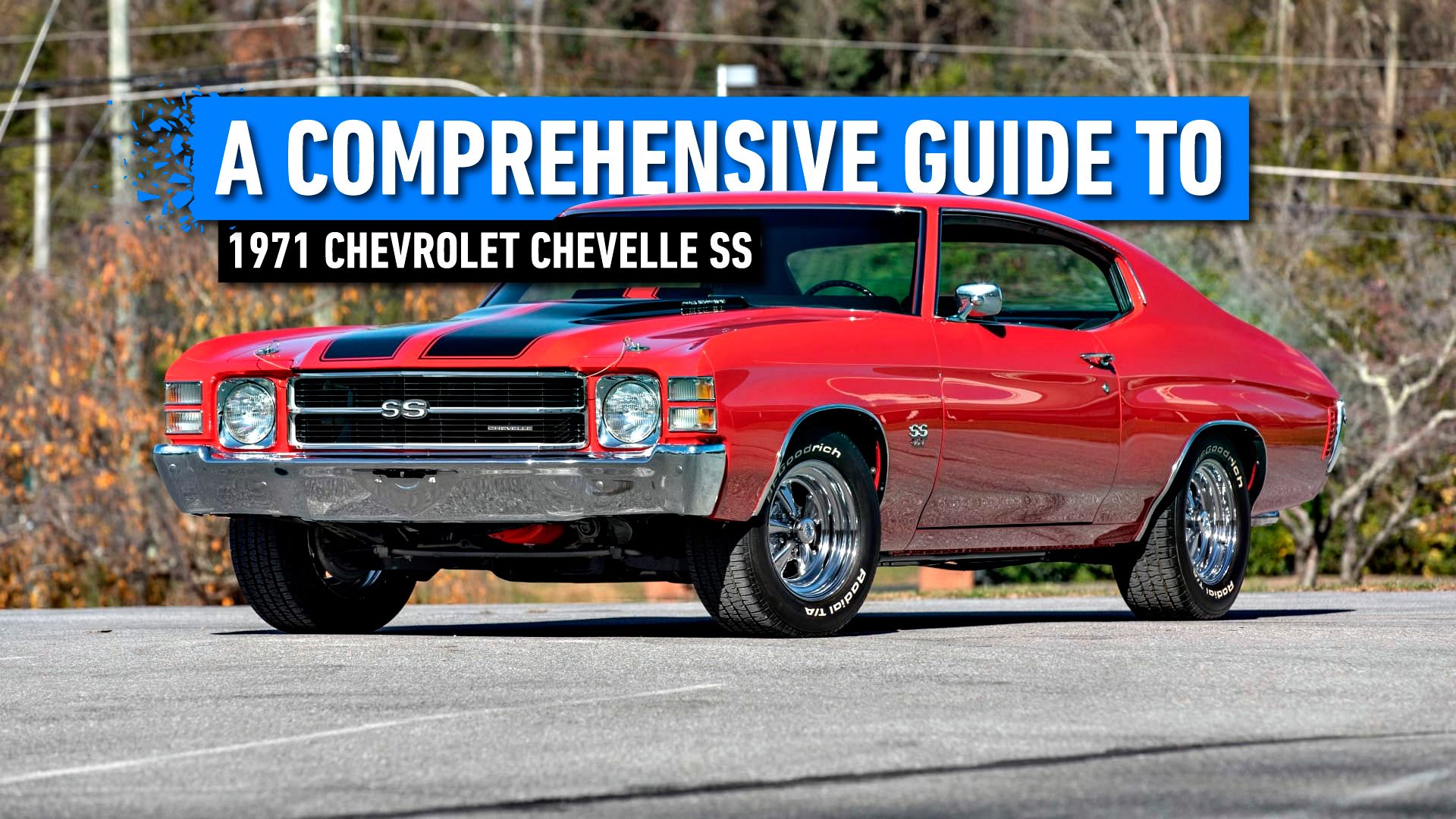 Red 1971 Chevrolet Chevelle SS