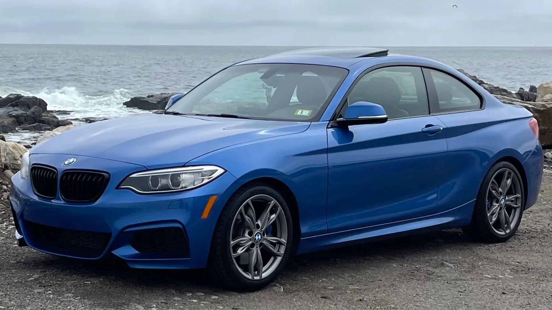 Blue 2014 BMW M235i 