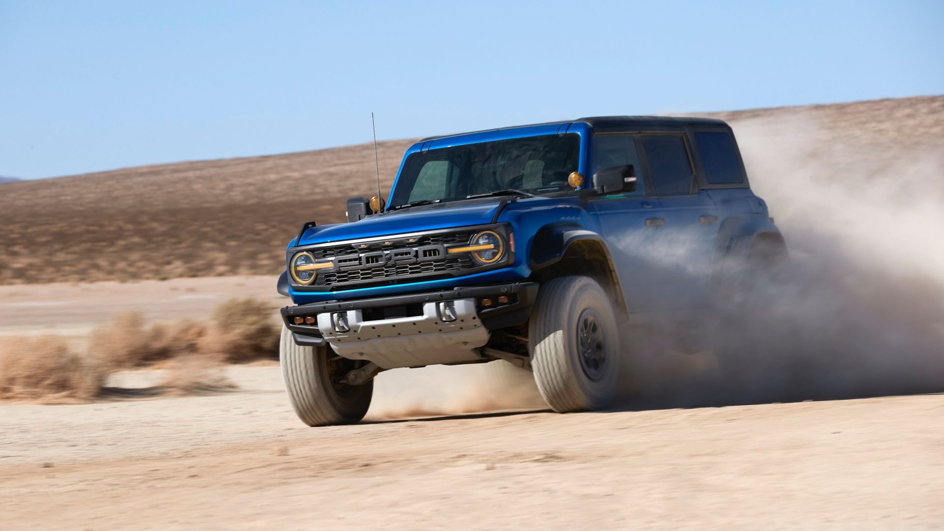 2022 Ford Bronco Raptor driving outside