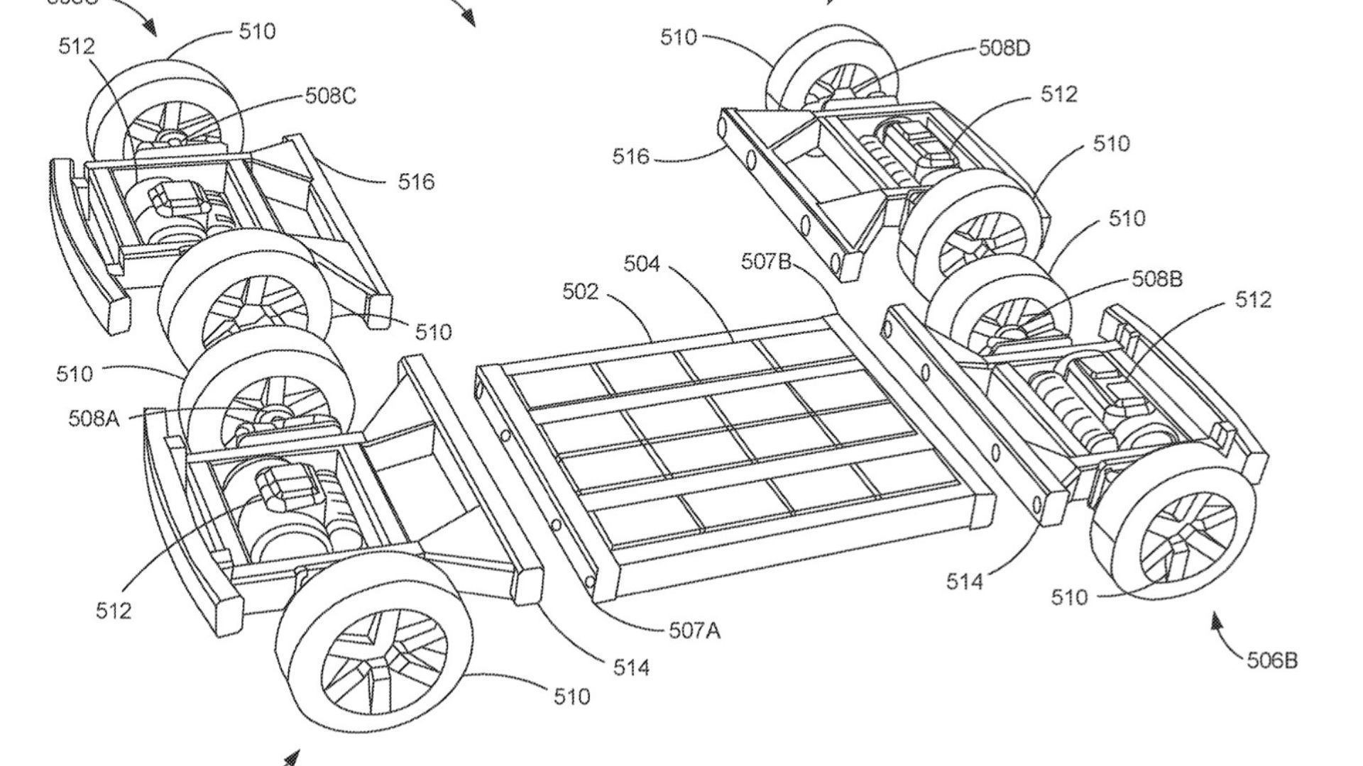 Ford modular chassis patent