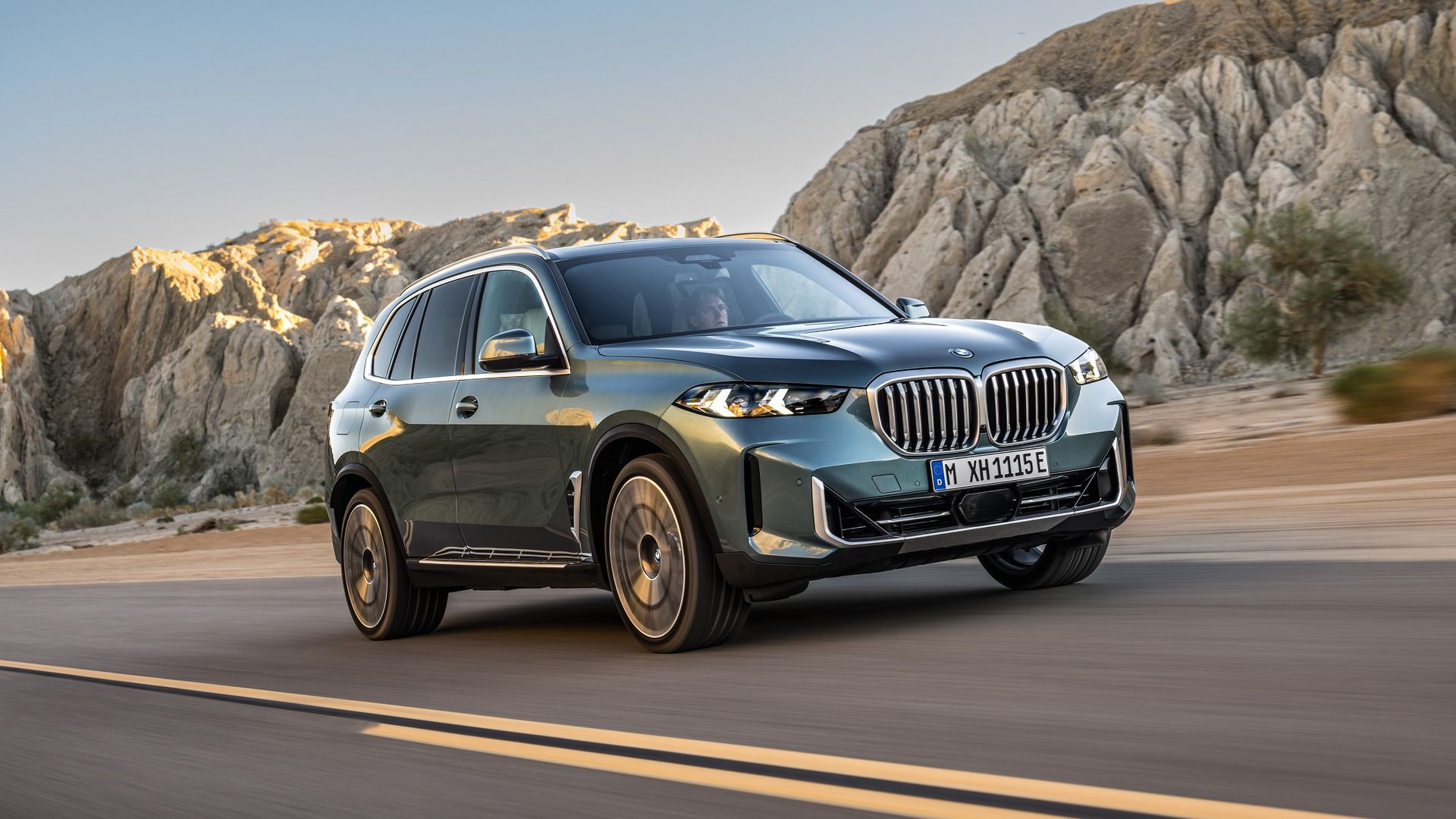 A 2024 BMW X5 on the road