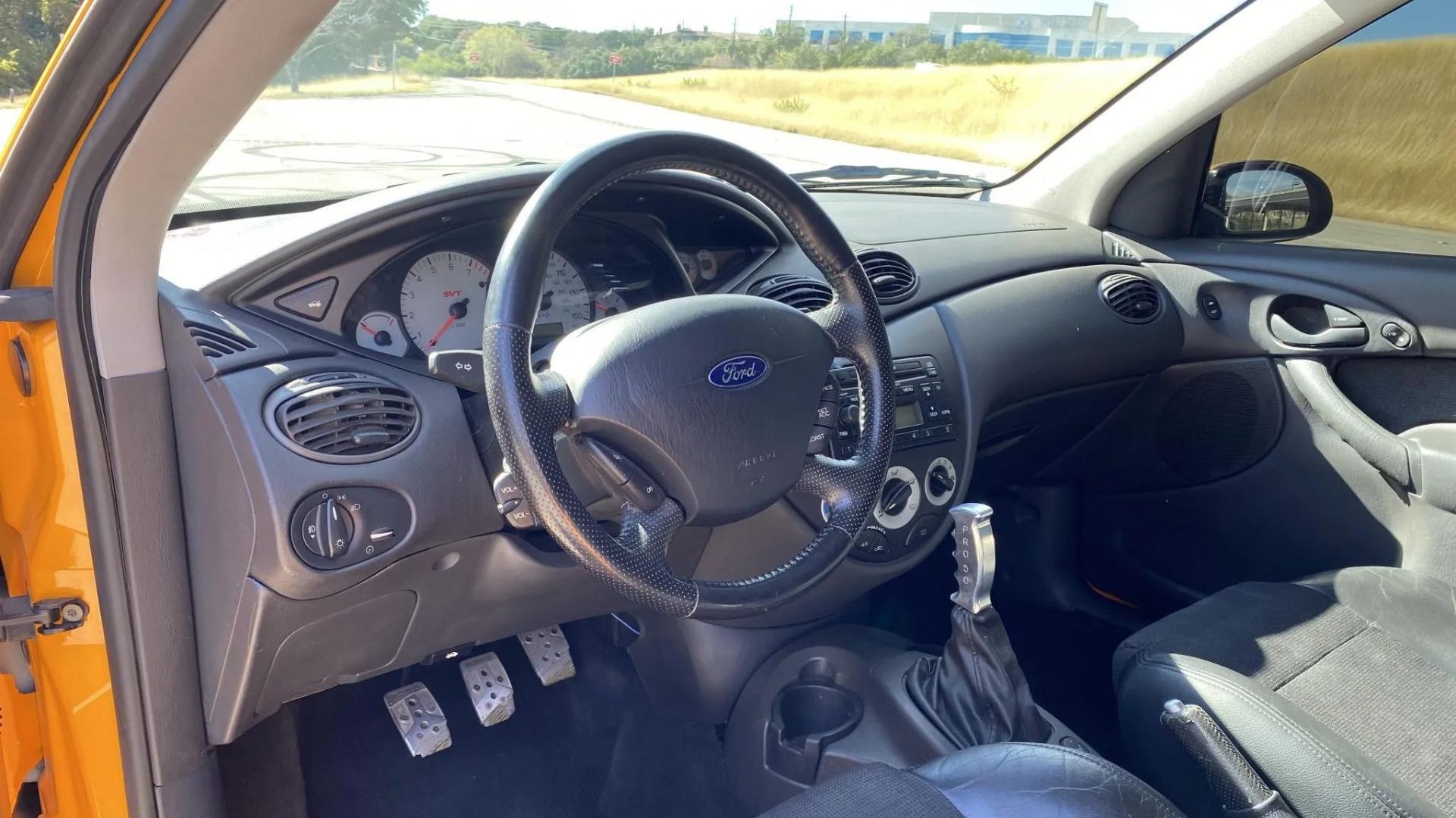 Modified 2003 Ford Focus driver seat view