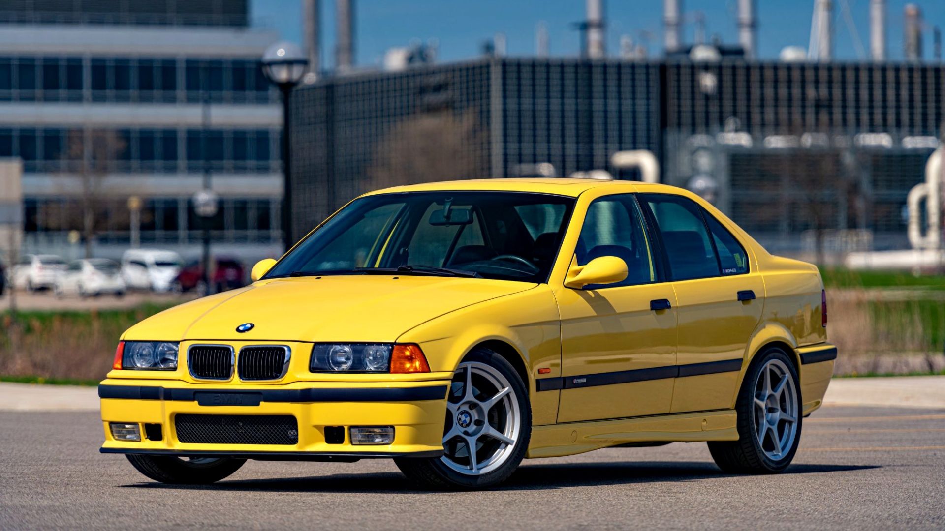 Yellow 1998 BMW M3 Sedan