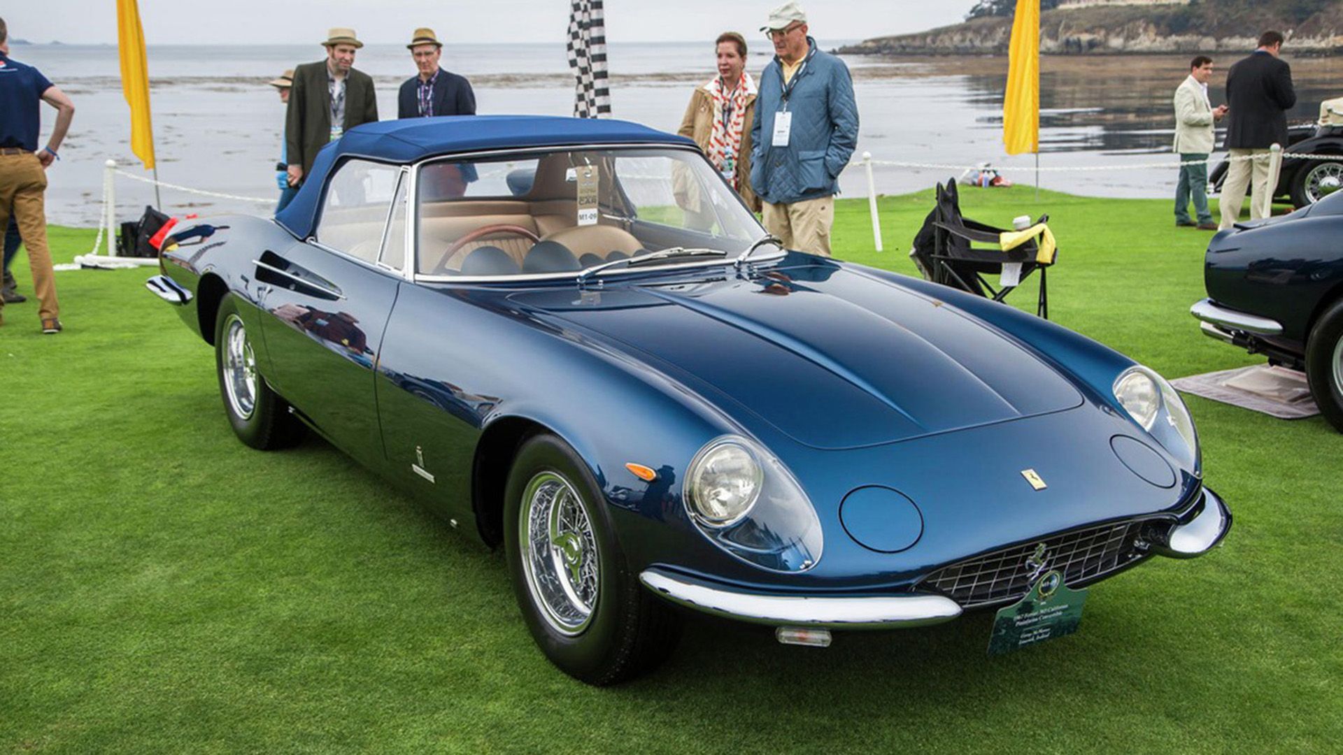 A Blue 1966 Ferrari 365 California