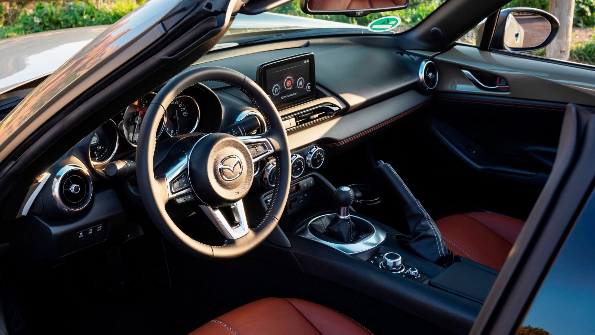 Interior do Mazda MX-5 Miata