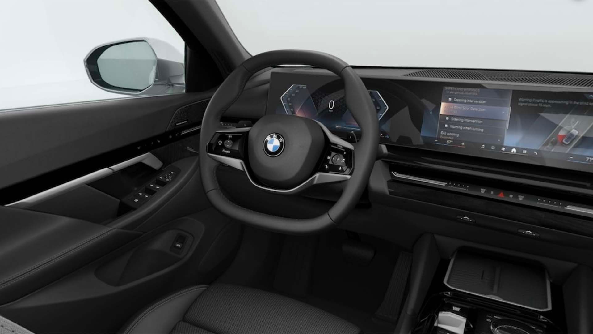 Interior of a 2024 BMW 530i 