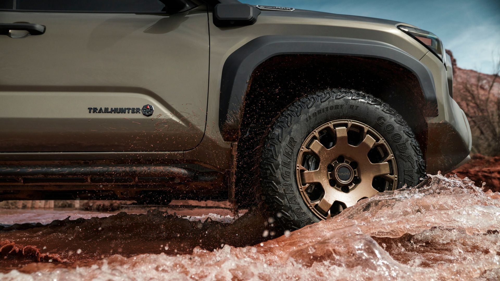 2024 Toyota Tacoma Trailhunter driving through water