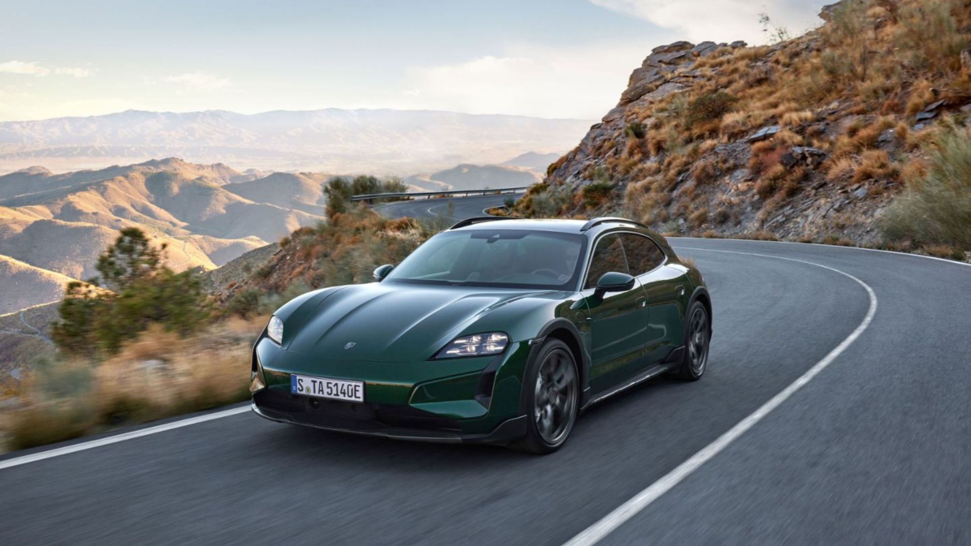 Green 2025 Porsche Taycan Cross Turismo