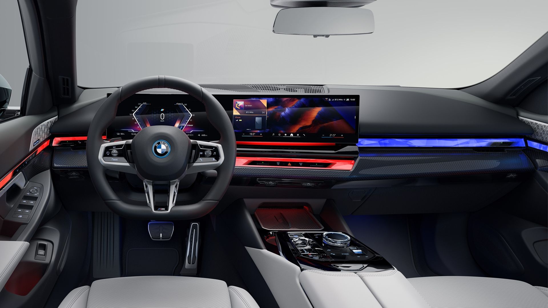 Interior do BMW i5 Touring