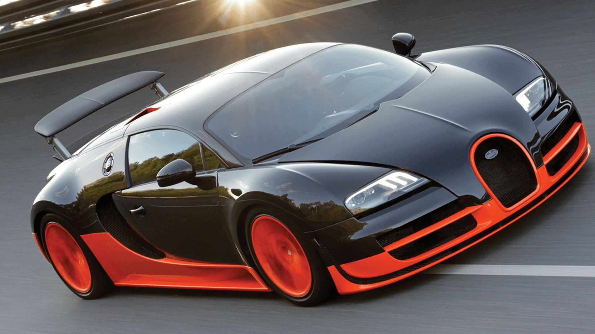Black Bugatti Veyron Super Sport