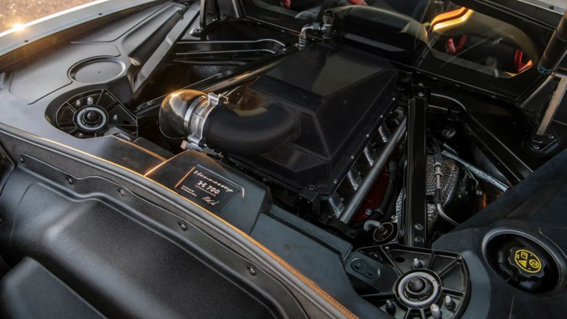 Hennessey Performance C8 Corvette Stingray Engine With A Performance Mod Upgrade Supercharged