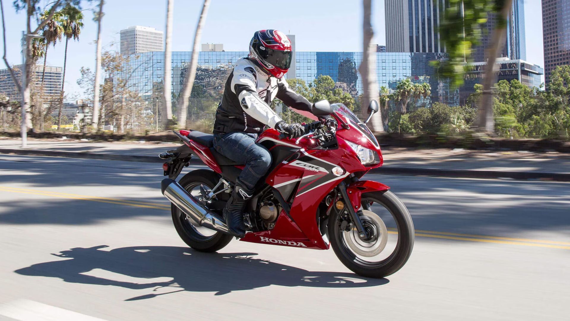 Red Honda CBR300R Sports Bike