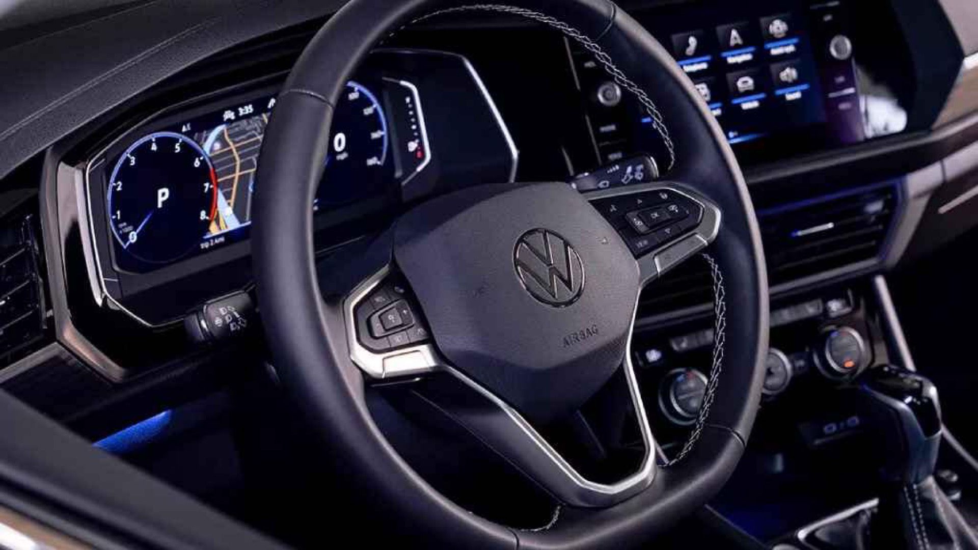 Τιμόνι Volkswagen Jetta 2024 με κουμπιά ελέγχου και HUD