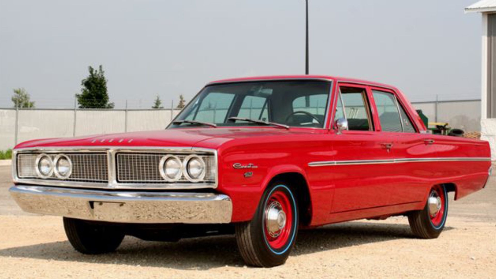 1966 Dodge Coronet four-door Hemi red