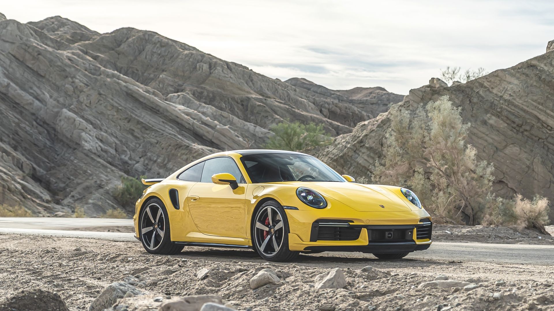 Yellow Porsche 911 Turbo S